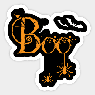 Boo, happy Halloween Sticker